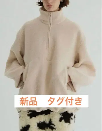 새상품 택 포함 CLANE SLIVER HALF ZIP TOPS