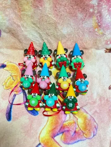 릴린린 캡슐 토이 디즈니 미키 크리스마스 스트랩 트리