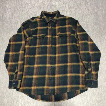 ORVIS 00's Heavy Check Flannel Shirt L