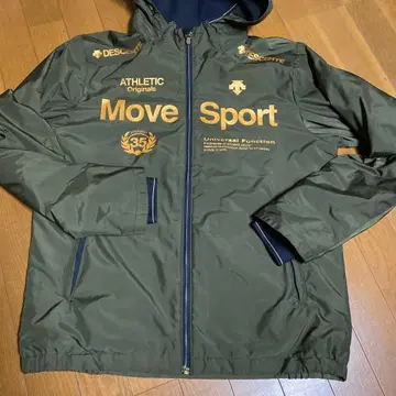 데상트 MoveSport 엑스 플러스 써모 후드 부착 윈드 브레이커 자켓