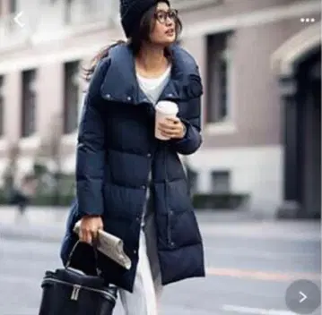 플라스테 다운 블랙 코트 다운코트 다운자켓