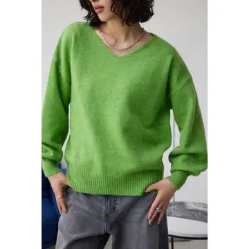 AZUL BY MOUSSY (아줄바이마우지) V넥 모듬 컬러 니트