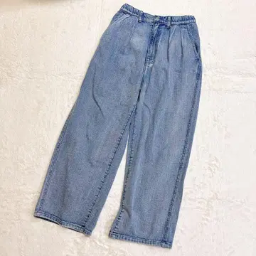 URBAN RESEARCH DOORS 2턱 개더 데님 팬츠 24SS