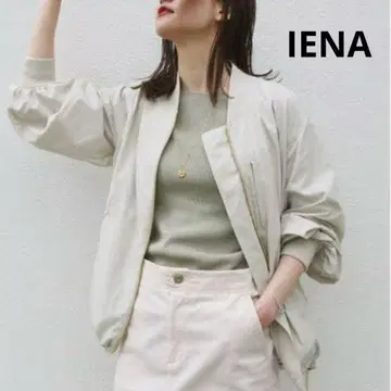 IENA LIEN LIMONTA MA-1 얇은 소재 블루종 화이트 38