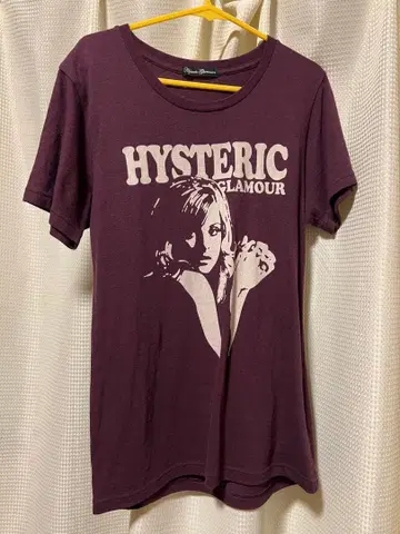 HYSTERIC GLAMOUR 퍼플T셔츠