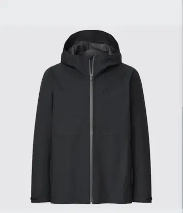 유니클로 블록 테크 후드티 3D 컷 블랙 L 사이즈