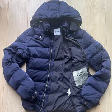 TATRAS 타트라스 다운 자켓 네이비 로고 M