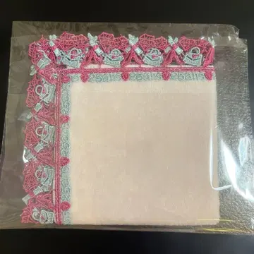 치카자와 레이스 뱅상캉 콜라보 타월 손수건 핑크