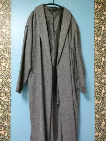 미즈이로 인드 그레이 롱 코트
