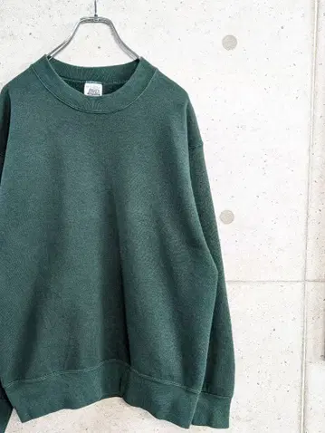 BVD 다크 그린 맨투맨 M USA제 무지