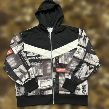 그래픽 프린트 후드티 M 사이즈