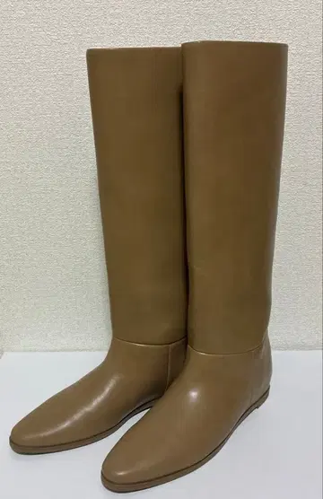 르 탈론 와이드 샤프트 롱 부츠 XL 베이지