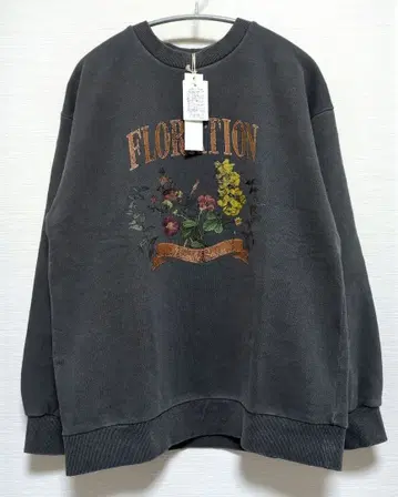 [ 택 포함 ] mysty woman 피그먼트 플라워 프린트 맨투맨