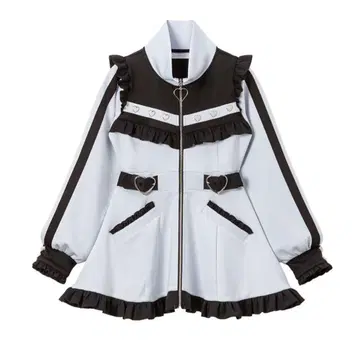 유메텐보 DearMyLove 프릴 가득 메이드 저지 원피스 서브컬쳐