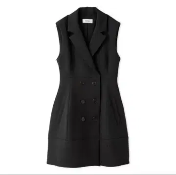 SNIDEL 스나이델 네이비 컨스트럭트 미니 원피스 BLK