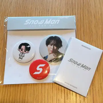 미야타테 료타 방콕 한정판 snowman popup 캔뱃지 트레이딩 카드