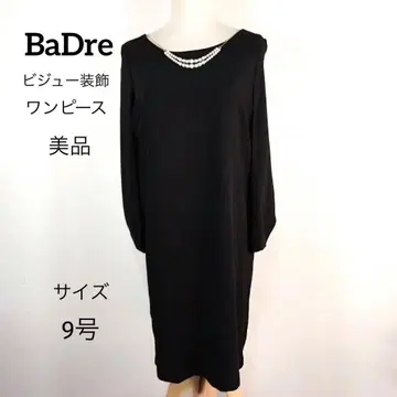 BaDre 비쥬 장식 원피스 블랙 M 3WAY 포멀 새상품급