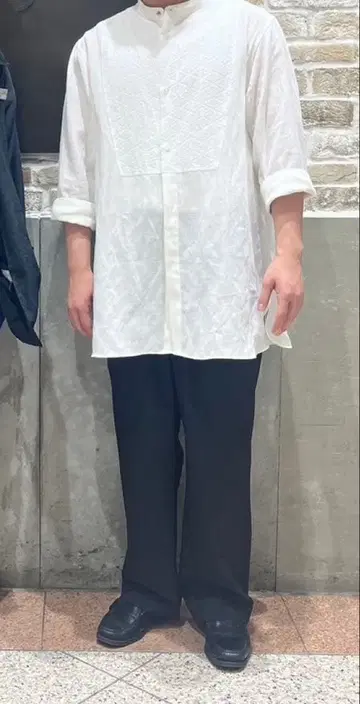 긴팔 레이온 셔츠