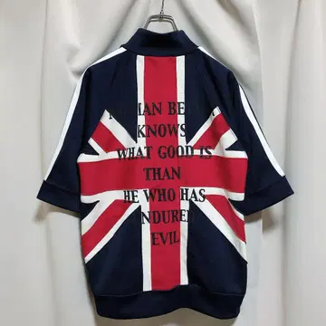 EDGE RUPERT 유니언 잭 반팔 저지 사이즈 3 네이비