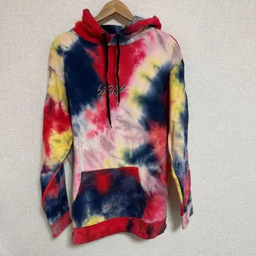 LEFLAH 타이 다이 패턴 후드티 X-LARGE