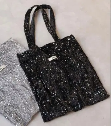 [ USED ] Spick&Span uhr 스팽글 토트백(블랙)