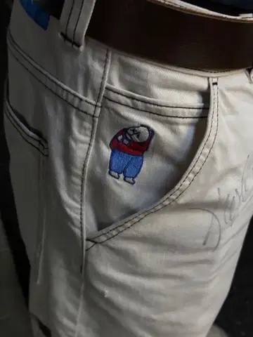 BIG BOY 자수 데님 팬츠