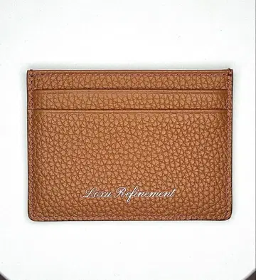 LOUX Refinement 가죽 카드 케이스 브라운