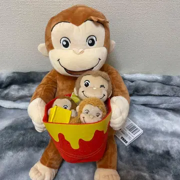 호기심 많은 조지 봉제 인형 세트 (양동이 포함)