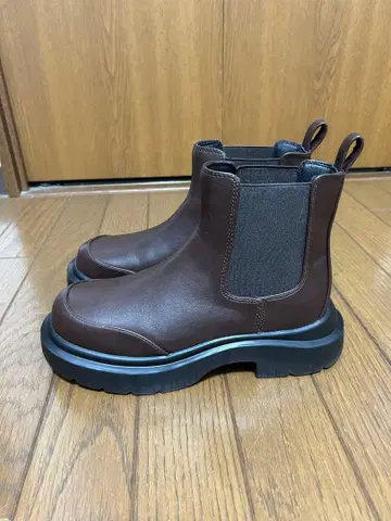 niko and - 브라운 사이드 고어 부츠 통굽