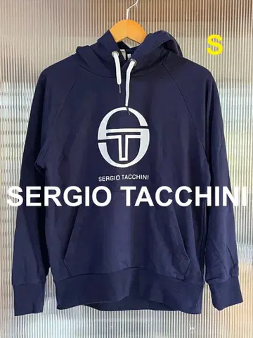 Sergio Tacchini 네이비 후드 부착 후드티 S 사이즈