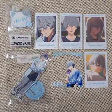 츠루네 니카이도 에이료 아크릴 스탠드 네임 배지 기타 묶음