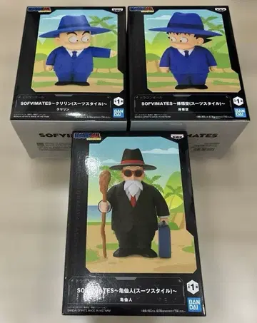 드래곤볼 SOFVIMATES 손오공 크리링 무천도사 3종 세트