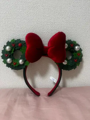 디즈니 2024 크리스마스 머리띠 리스