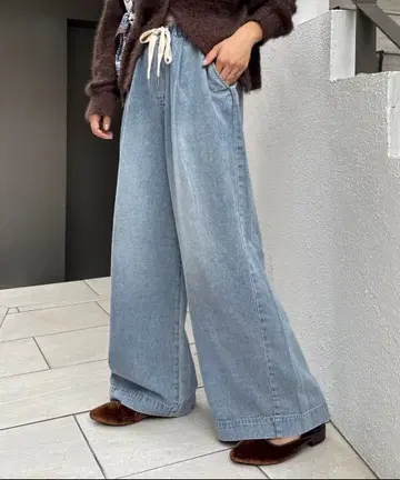 [ 새상품 ] 차오패닉 티피 스타일업 부드러운 와이드 이지 팬츠 S