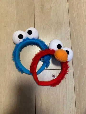 엘모 쿠키 몬스터 머리띠 2개 세트
