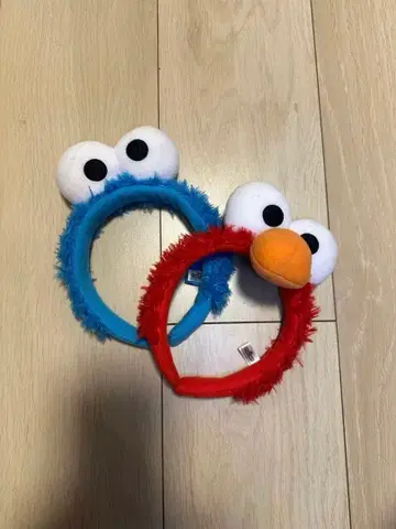 엘모 쿠키 몬스터 머리띠 2개 세트