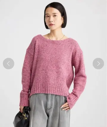 [Babylon2024] 네프 보트넥 니트 핑크