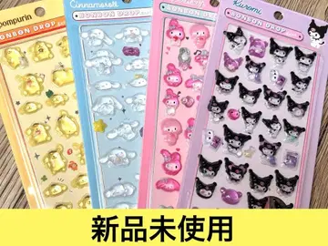 새상품 산리오 모자 꽁지 씰 4개 세트