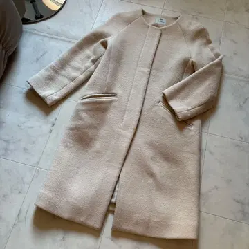 나노 유니버스 아이보리 롱 코트