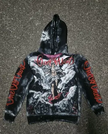 [ 즉시 구매 가능 ] 리메이크 페인트 후드티