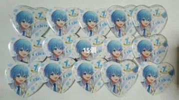 스토푸리 코론 7주년 Anniversary 등신 하트 캔 배지