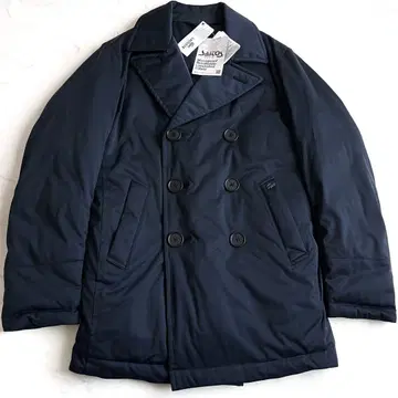 [ 미사용 ] LACOSTE 고기능 소재 다운 자켓 피 코트 네이비