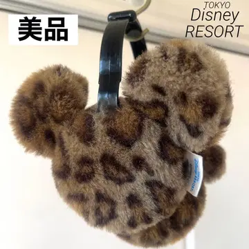 [ 새상품급 ] 디즈니 리조트 미키 레오파드 무늬 귀도리