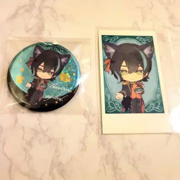 악마고양이 난자 캔뱃지 사진풍 카드 베렌