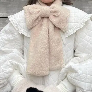 Candy Stripper BOA RIBBON MUFFLER 아이보리