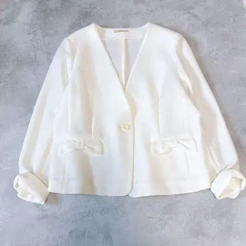 빅 사이즈 Rose Tiara 로즈 티아라 노카라 자켓 42