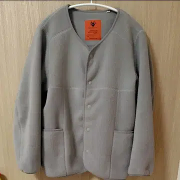 URCH RNA 툴 포켓 푹신한 플리스 가디건 그레이 M2092