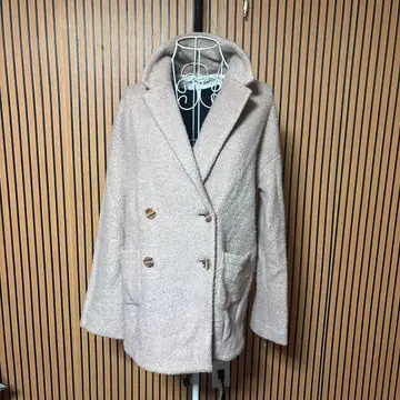 LIZ LISA 보아풍 더블 브레스트 자켓 베이지 사이즈 0