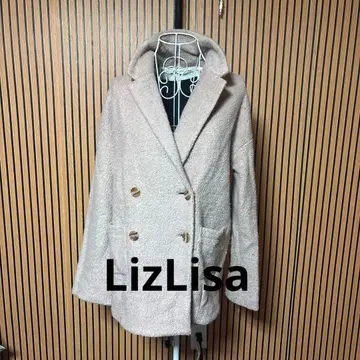 LIZ LISA 보아풍 더블 브레스트 자켓 베이지 사이즈 0