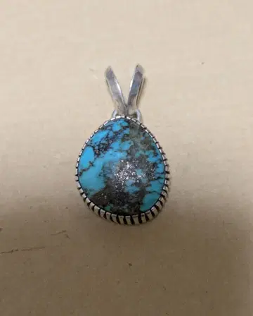 터콰이즈 실버 펜던트 탑